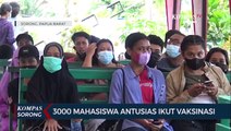 3000 Mahasiswa Antusias Ikut Vaksinasi Di Universitas Muhammadiyah Sorong