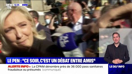 Скачать видео: Mélenchon/Zemmour: pour Marine Le Pen, il s'agit d'un 