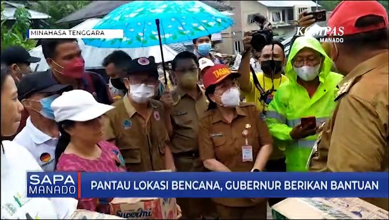 Pantau Lokasi Bencana, Gubernur Serahkan Bantuan