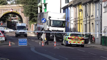 Pedestrian involved in collision with lorry in Brighton