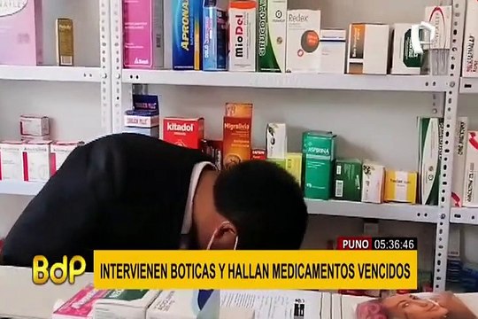 Puno: Incautan medicamentos vencidos durante operativo a boticas