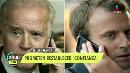 EU y Francia prometen restablecer la "confianza" tras crisis de submarinos