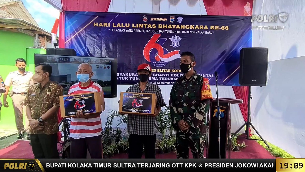PRESISI Update 19.00 WIB : Polres Blitar Kota Melaksanakan Giat Tasyakuran dan Bakti Sosial Untuk Tuna Wisma Terdampak Covid-19 di Pondok Lansia Miftahul Jannah