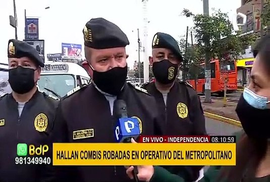 Independencia: Policía interviene tres combis informales reportadas como robadas