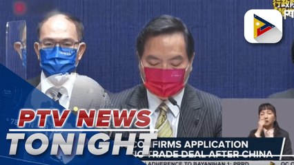 Taiwan confirms application to join Pacific trade deal after China