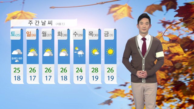 [날씨] 내일 서쪽 지방 맑고 늦더위...동해안에는 비 / YTN