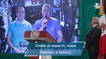 Felicitan cosmonautas rusos a México por Independencia desde la estación espacial