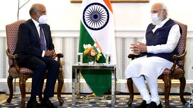 PM Modi meets Adobe CEO Shantanu Narayen in Washington