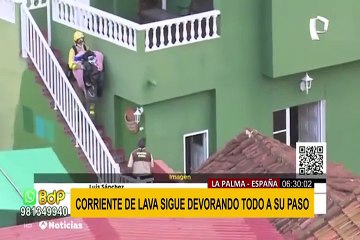 Volcán en erupción en La Palma: lava avanza, pero pierde velocidad