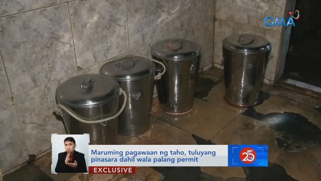 Maruming pagawaan ng taho, tuluyang pinasara dahil wala palang permit | Saksi