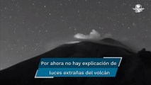 Luces extrañas y explosiones, así la actividad del Popocatépetl en las últimas horas