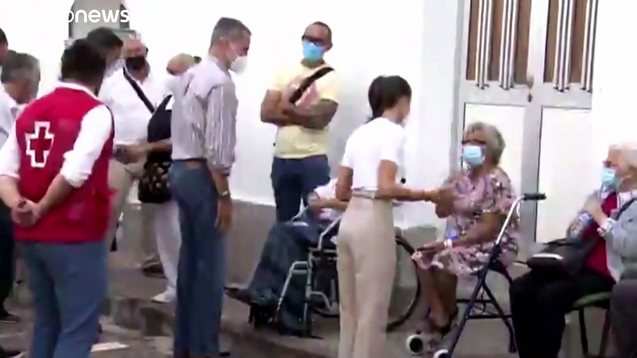 Spanische Royals sprechen Vulkanopfern Mut zu