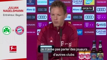 Télécharger la video: Transferts - Nagelsmann plaisante autour de la rumeur Rüdiger