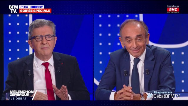 Jean-Luc Mélenchon à Éric Zemmour: Vous êtes un danger, vous avez une vision rabougrie de la France, vous êtes un raciste