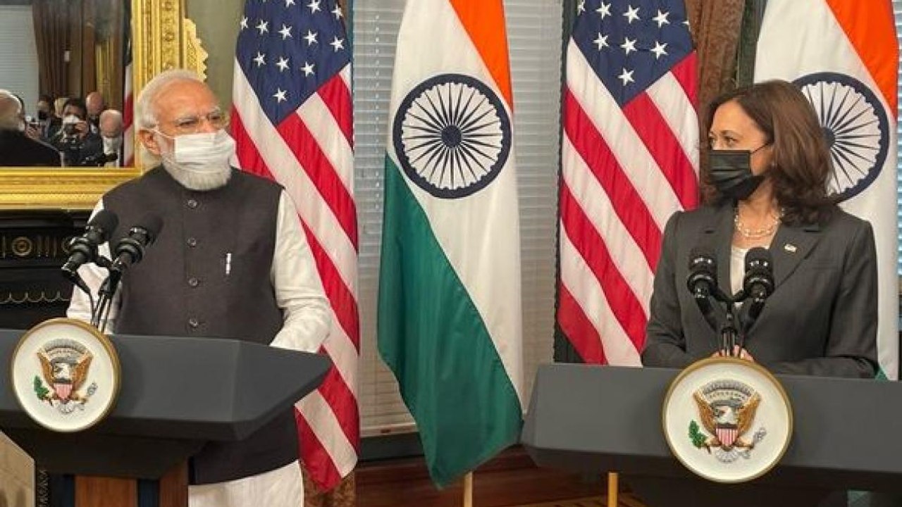 Watch PM Modi and Kamala Harris joint statement