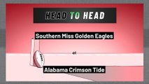 Alabama Crimson Tide - Southern Miss Golden Eagles - Spread