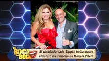 Luis Tippán dice que sí le gustaría diseñar el vestido de novia de Mariela Viteri