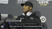 Joshua wants to ‘deliver a knockout blow’ as Usyk aims to 'make history'
