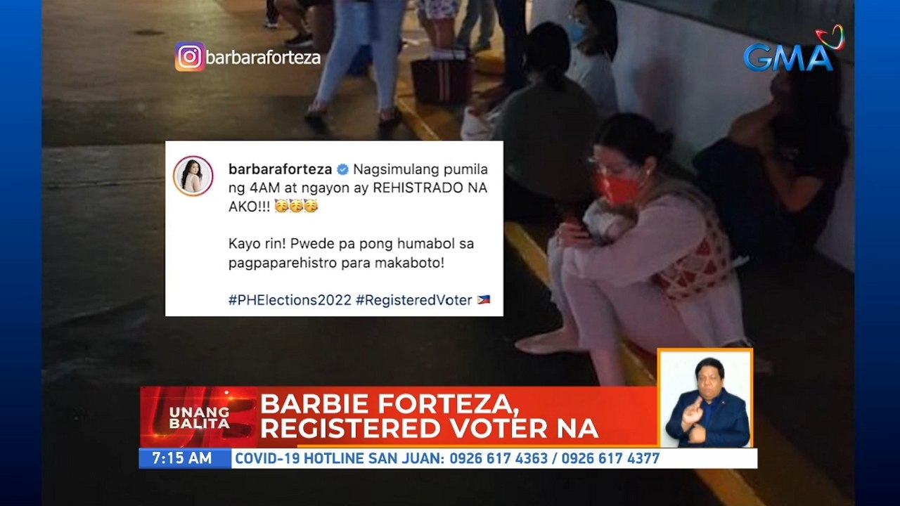 Barbie Forteza, registered voter na | UB