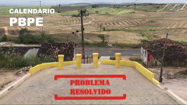 APÓS 1 ANO: RUA CALÇADA E CORRIMÃO DO BURACÃO EM ITAMBÉ - CALENDÁRIO PBPE