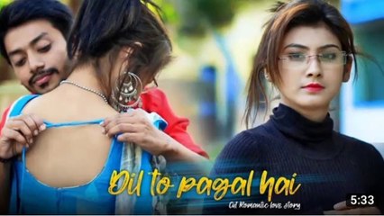 Dil To Pagal Hai | Cate school love story |Shahrukh Khan latest Hindi Remix song 2021 | love sheet