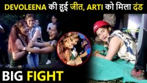 Big Fight  Arti Singh Gets Punished As She Losses To Devoleena Bhattacharjee In Task
