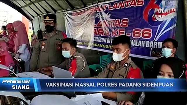 Percepat Herd Immunity, Polres Padangsidimpuan Gelar Vaksinasi Massal Covid-19