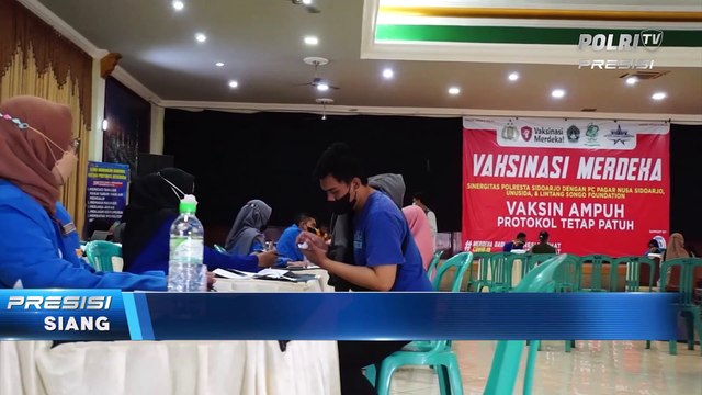 Polresta Sidoarjo Gandeng Komunitas, Kejar Target 70 Persen Vaksinasi