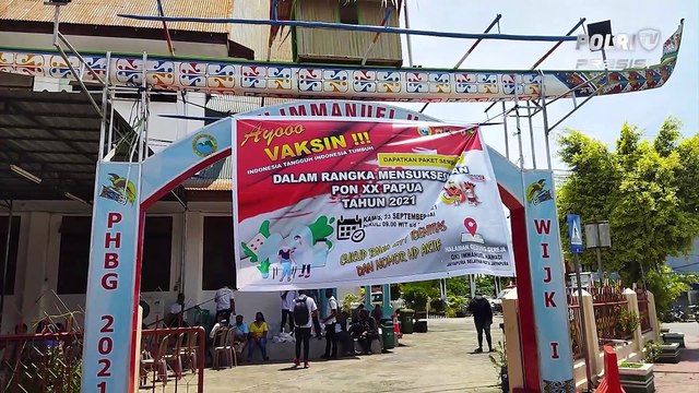 Jelang PON XX Papua, Polda Papua Gelar Vaksinasi di Gereja Imanuel