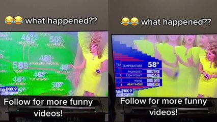 'Fox 9 anchor has a blast playing with her 'clones' amid graphics glitch'