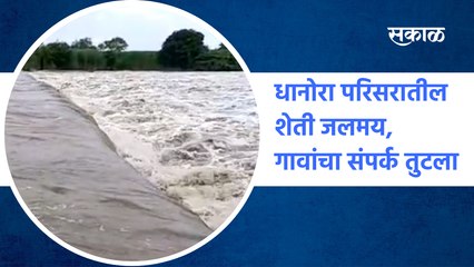 Dhanora (Beed) : बीड जिल्ह्यातील धानोरा परिसरातील शेती जलमय, गावांचा संपर्क तुटला
