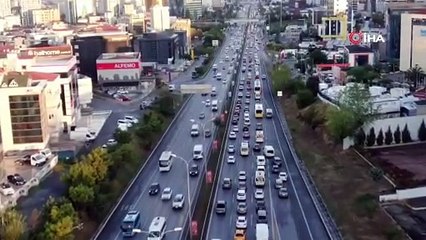 İstanbul’da trafik yoğunluğu erkenden başladı