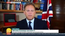 Good Morning Britain - Transport Secretary Grant Shapps says the lorry driver shortage is due to a lack of COVID tests and he 'would not rule out doing anything' to solve the problem