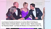 Albert de Monaco aux anges au bras d'une Sharon Stone théâtrale, Caroline en retrait