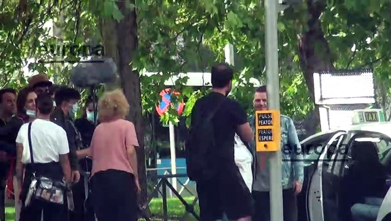 Dani Martín rueda en mitad de Madrid