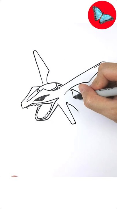 how to draw legendary pokemon rayquaza