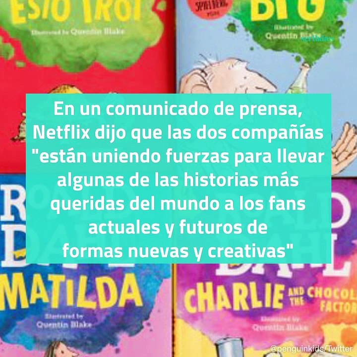 Netflix compra los derechos de las historias infantiles de Roald Dahl