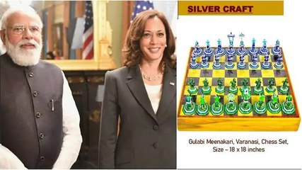 Watch | PM Modi presents Kamala Harris with unique gifts from Kashi