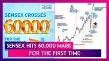 Sensex Hits 60,000 Mark For The First Time, Just Eight Months After Touching 50,000 Mark In January