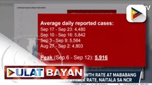 Negative two-week growth rate at mababang average daily attack rate, naitala sa NCR