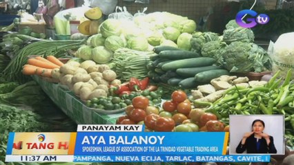 Panayam kay Aya Balanoy ng League of Association of The La Trinidad Vegetable Trading Area | BT
