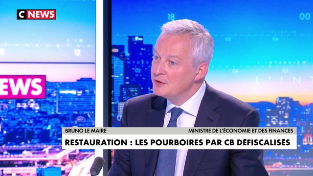 Bruno Le Maire : «Les pourboires vont être défiscalisés au moins pour l’année 2022, ça va redonner de l’attractivité au métier»