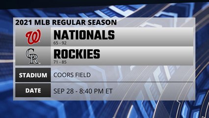 Nationals @ Rockies Game Preview for SEP 28 -  8:40 PM ET