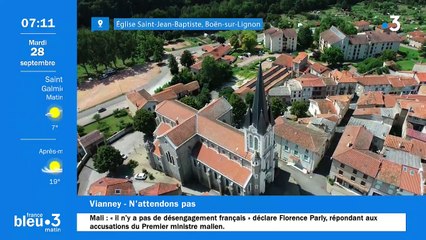 28/09/2021 - Le 6/9 de France Bleu Saint-Étienne Loire en vidéo