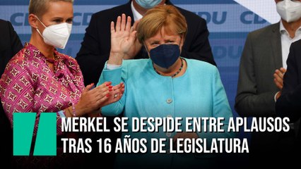 Angela Merkel se despide entre aplausos tras 16 años de legislatura