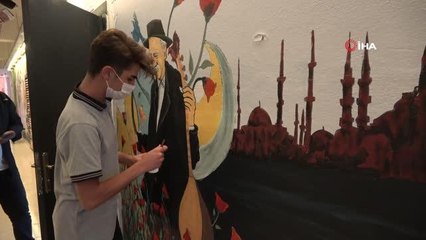 Sanat Sokağı okul koridoruna taşındı