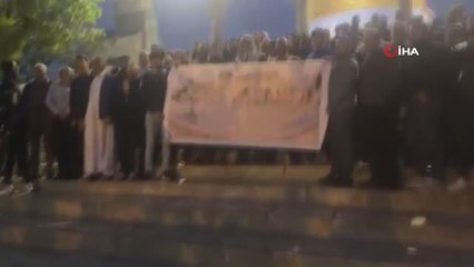Filistinli ailelerin çağrısının ardından Mescid-i Aksa'ya akın