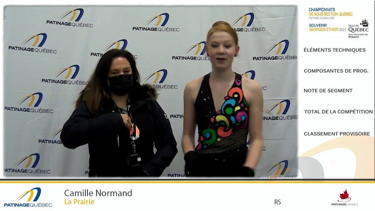 CSS 2022 et SGE 2021 - Pré-Novice Dames Groupe 1  Prog. Libre - Pré-Novice Dames Groupe 2 Prog. Libre - Pré-Novice Messieurs Prog. Libre - Novice Messieurs Prog. Libre