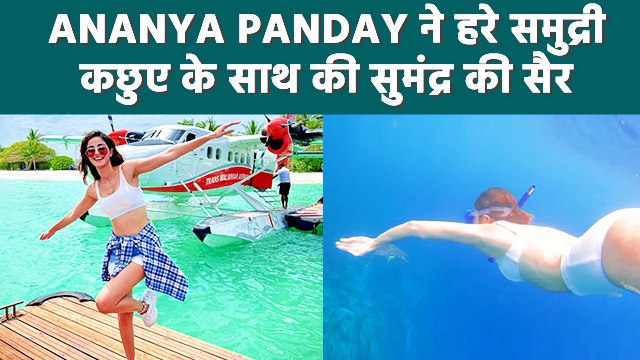 Ananya Panday ने बिकिनी पहन समुद्र में की डाइविंग, वीडियो इंटरनेट पर हो रहा है वायरल