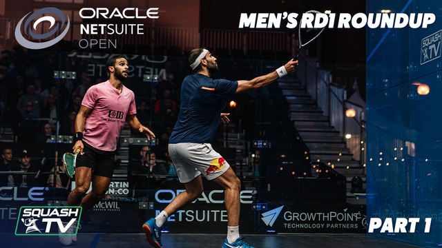 Squash: Oracle Netsuite Open 2021 - Men's Round 1 Roundup - Part 1